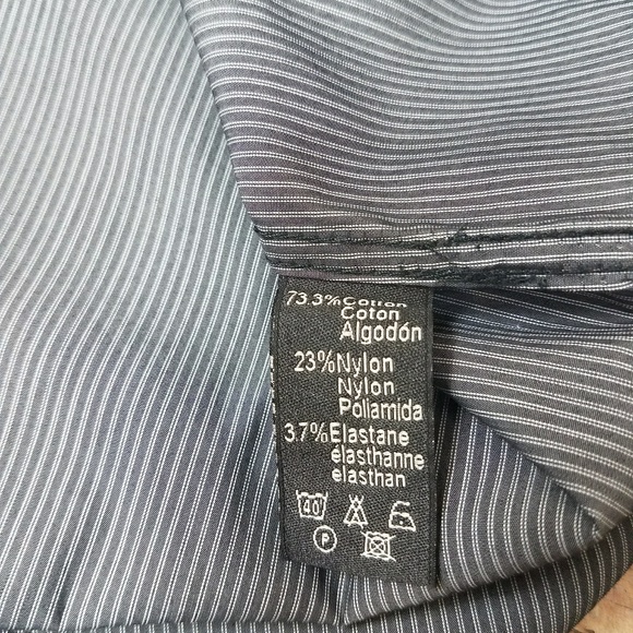 Rare Edun Gray White Button Up Shirt Bono XXL - Picture 7 of 8